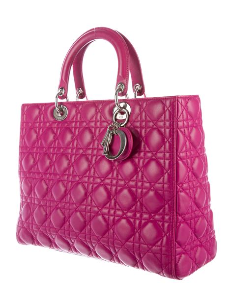 christian dior lady dior bags|large lady dior bag price.